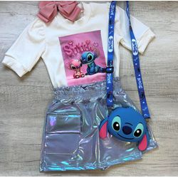 Conjunto Stitch - Mini Bella Kids