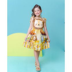 Vestido Leãozinho - Mini Bella Kids
