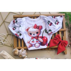 Blusa ursinha love - Mini Bella Kids