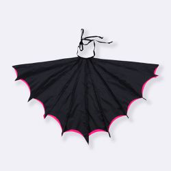 Asa Morcego Preto e Rosa Halloween