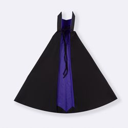Capa Vampiro Preto e Roxo Halloween