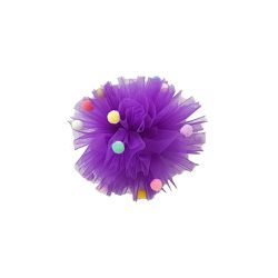 Ombreira Pompom Roxo - Minibossa