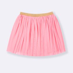 Saia Tule Rosa Bebe