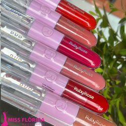 Duo Gloss + Batom liquido Ruby Rose - MISS FLÓRIDA MAQUIAGENS