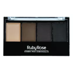 Paleta de sombra para sobrancelha Ruby Rose - MISS FLÓRIDA MAQUIAGENS