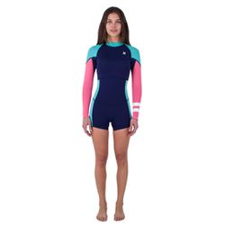Short John Hurley Shorty 2/2mm LS Springsuit Marin... - Loja Mobe Wake