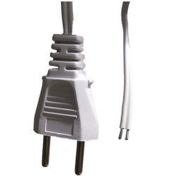 Plug Tomada com fio 1,5m Branco - MOBILINI COMPONENTES