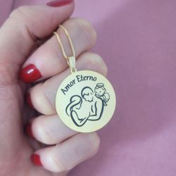 Colar Medalha Amor Eterno - Família 2 - MODABELLE