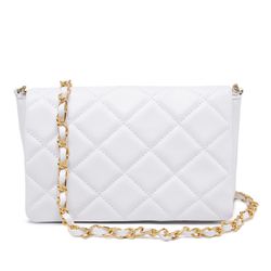 Bolsa Feminina Alça Transversal Branco - modachic2... - MODACHIC