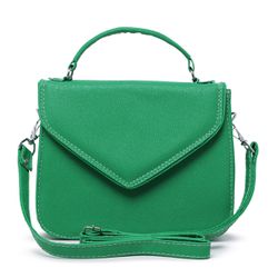 Bolsa Feminina Alça Transversal Verde Bandeira - m... - MODACHIC