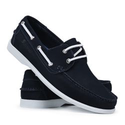 Mocassim Masculino Couro Azul Marinho - ModachicO - MODACHIC