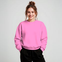 Blusa Moletom Careca Lisa Premium Slim Algodão Mác... - MOLETOM SHOP