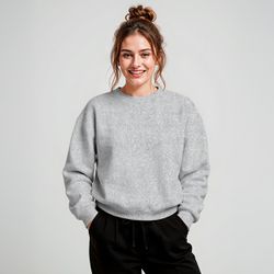 Blusa Moletom Careca Lisa Premium Slim Algodão Mác... - MOLETOM SHOP