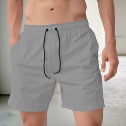 Bermuda Tactel Elastano Masculina Cinza - Bermuda ... - MOLETOM SHOP