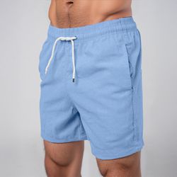 Bermuda Short Linho Masculino Básico Diversas Core... - MOLETOM SHOP
