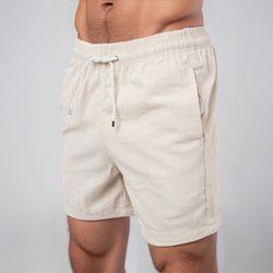 Bermuda Short Linho Masculino Básico Diversas Core... - MOLETOM SHOP