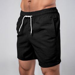 Bermuda Short Linho Masculino Básico Diversas Core... - MOLETOM SHOP