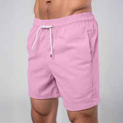 Bermuda Short Linho Masculino Básico Diversas Core... - MOLETOM SHOP