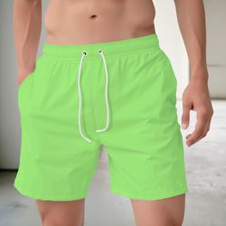 Bermuda Tactel Elastano Masculina Verde Neon - Ber... - MOLETOM SHOP