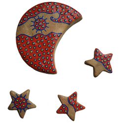 Lua e estrelas em cerâmica - CAD059 - MonaCrespa