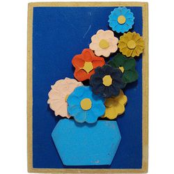 Quadro Flores ao vento - 20cm - CAD024 - MonaCrespa