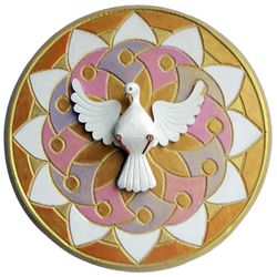 Divino Espírito Santo em mandala 32cm - DVM038 - MonaCrespa