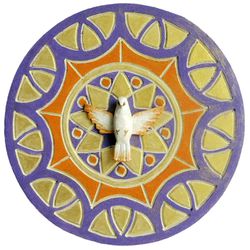 Divino Espírito Santo em mandala 17cm - DVM043 - MonaCrespa