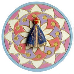 Nossa Senhora em mandala 17cm - IMG033 - MonaCrespa