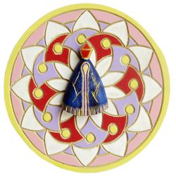 Nossa Senhora em mandala 17cm - IMG034 - MonaCrespa