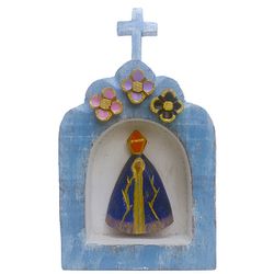 Nossa Senhora em Capela 17cm - IMG054 - MonaCrespa