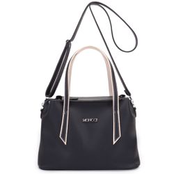 Bolsa Bangkok - Preta com Branco - 440pb - MONCCI