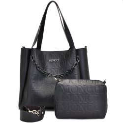 Kit de bolsas Milão - Preto - 150p - MONCCI