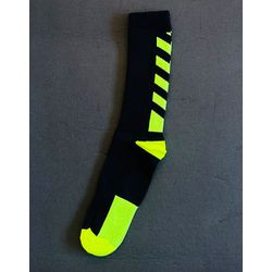 MEIA - COR PRETA COM NEON - M1010 - MONOWI 