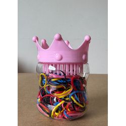 POTE DE ELÁSTICOS PARA CABELO - TAMPA PODE SER UTI... - MONOWI 