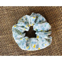 SCRUNCHIE - FLORAL - COR VERDE COM AMARELO - 0222... - MONOWI 