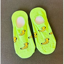 MEIA - TEMA FRUTAS - BANANA - COR VERDE - MAAA014... - MONOWI 