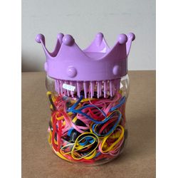 POTE DE ELÁSTICOS PARA CABELO - TAMPA PODE SER UTI... - MONOWI 