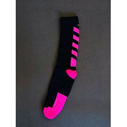 MEIA - COR PRETA COM ROSA - 101014141819 - MONOWI 