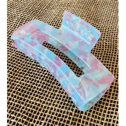 PIRANHA DE CABELO - TONS DE VERDE E ROSA - PNA209... - MONOWI 