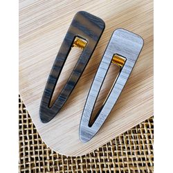 PRESILHAS - KIT COM 2 UN. - TONS DE MARROM E CINZA... - MONOWI 