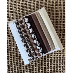 KIT - ELÁSTICO PARA CABELO - COM 8 UNIDADES - TONS... - MONOWI 