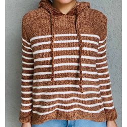 MOLETOM - estilo tricot - de máquina - listrado ma... - MONOWI 