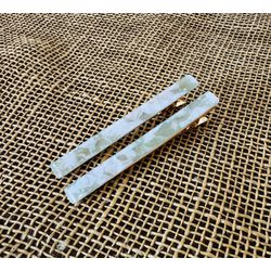 PRESILHAS - KIT 2 UN. - RETANGULAR - TONS DE VERDE... - MONOWI 