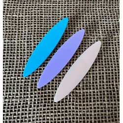 PRESILHAS - KIT 3 UN. - MODELO CANOA - COR AZUL, R... - MONOWI 