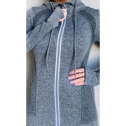 CASACO - CINZA COM CAPUZ E BOLSO - 636261 - MONOWI 