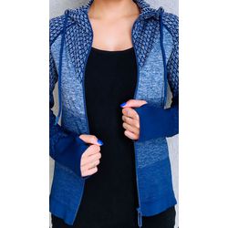 CASACO - AZUL COM CAPUZ - 757575 - MONOWI 