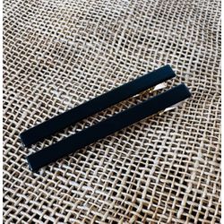 PRESILHAS - KIT DUAS UN. PRETAS RETANGULAR - 0309 - MONOWI 