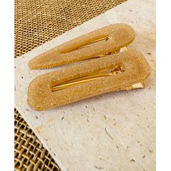 PRESILHAS - KIT 2 UN. - BRILHO EM TOM AMARELO - P... - MONOWI 