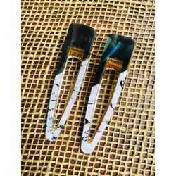 PRESILHAS - KIT 2 UN. - ROSA COM PRETO - MARMORIZA... - MONOWI 