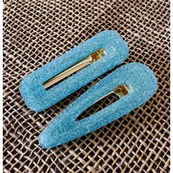 PRESILHAS - KIT 2 UN. AZUL COM BRILHO - 03654456 - MONOWI 